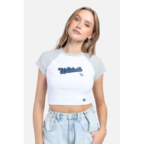 NWT/NWOT University of Kentucky Wildcats 2-piece set, Cropped Top, PJ Shorts - Picture 13 of 14